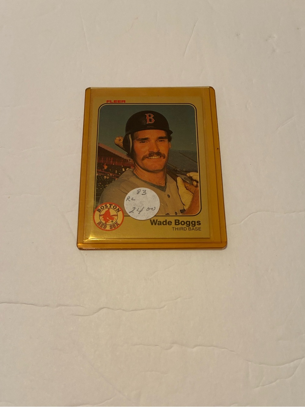 Wade Boggs #179 1983 Fleer Rookie Baseball Card